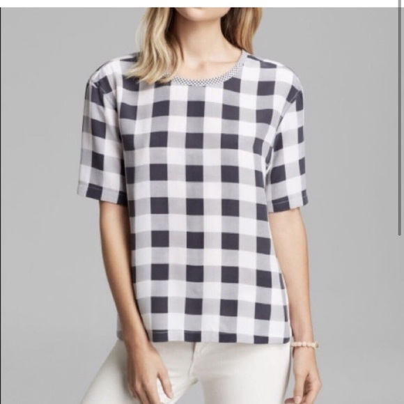 Equipment femme silk gingham shirt size small - Picture 1 of 4